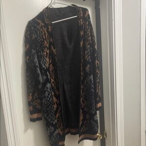 Stylish Black and Brown Women's Sweater